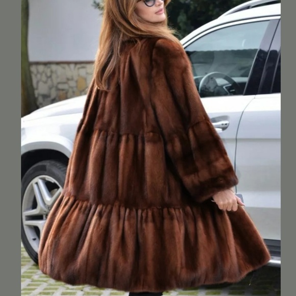New Long Winter Faux Fur Parka Coat Chic Jacket Small Utility coat - Picture 4 of 6